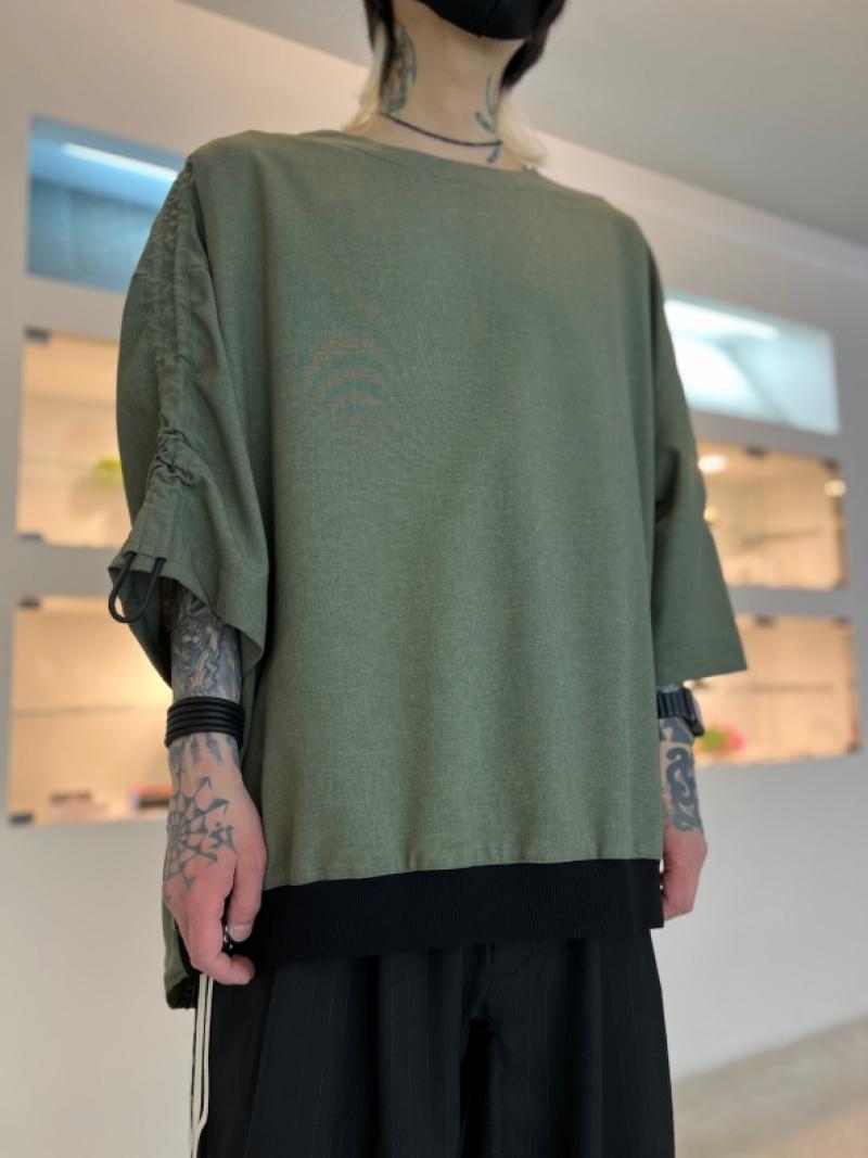 VOAAOV / GABERDINE Gather Sleeve Tops 