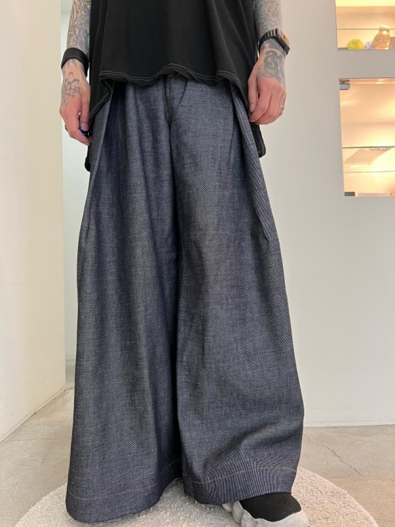 VOAAOV / LOOSE DENIM Tuck Wide Pants