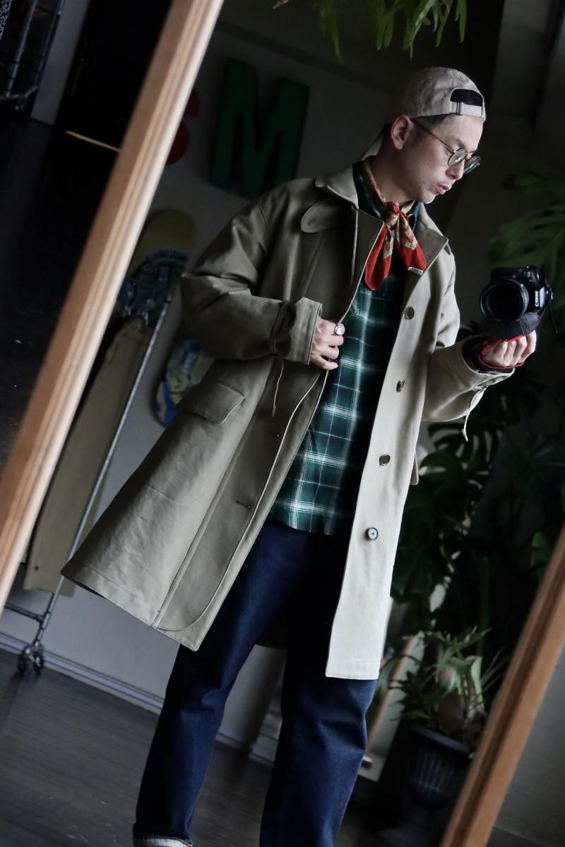 A.PRESSE ץå23SS Motorcycle Half Coat(23SAP-01-15H)KHAKI 