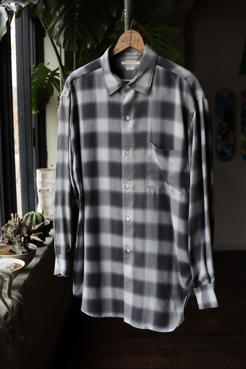 blurhms ֥顼ॹ 23SS ֥å Rayon Check Shirt(BHS23S016)OMBRE224ȯ! 