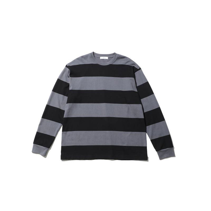 TapWater åץ23SS Wide Border L/S Tee (TP231-70021)GRAYBLACK318ȯ! 