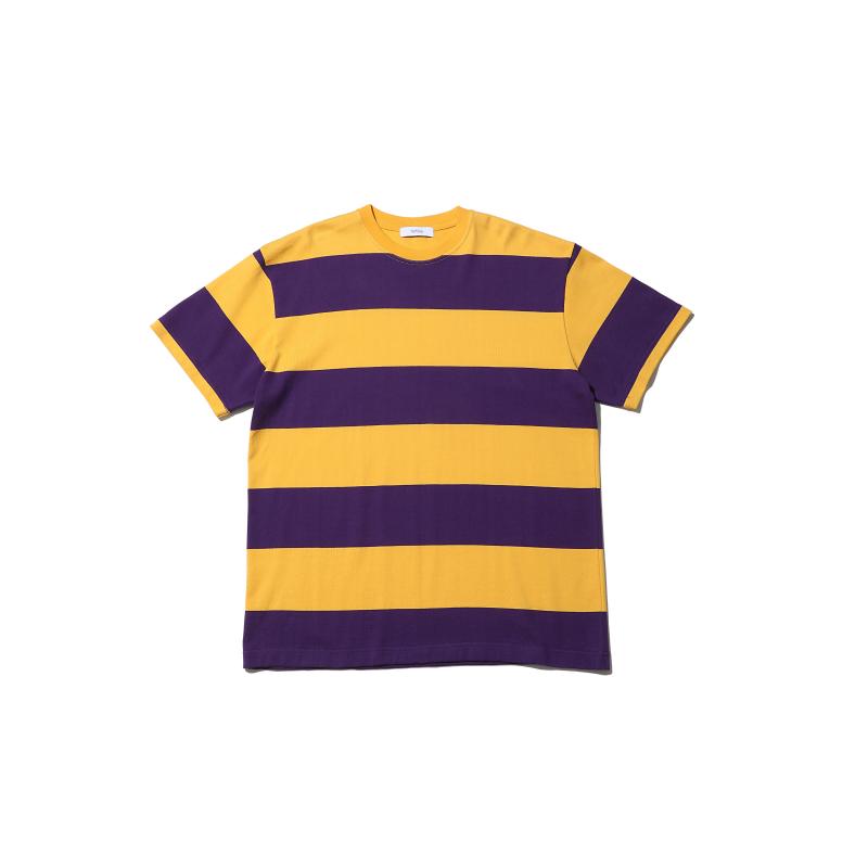 TapWater åץ23SS Wide Border S/S Tee (TP231-70020)YELLOWPURPLE318ȯ! 