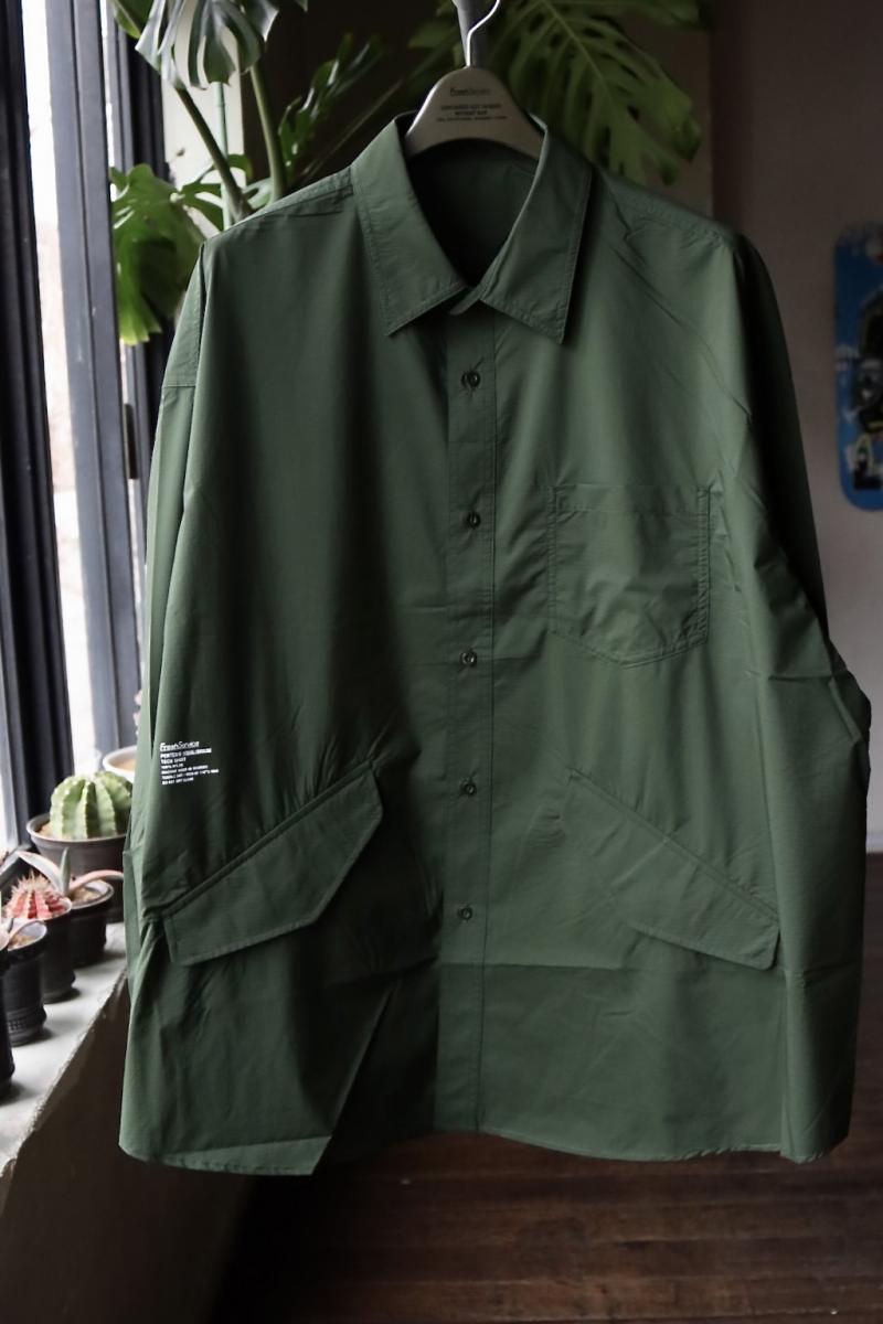 FreshService եå奵ӥ23SS PERTEX EQUILIBRIUM TECH SHIRT(FSW-23-PS_091)GREEN318ȯ! 