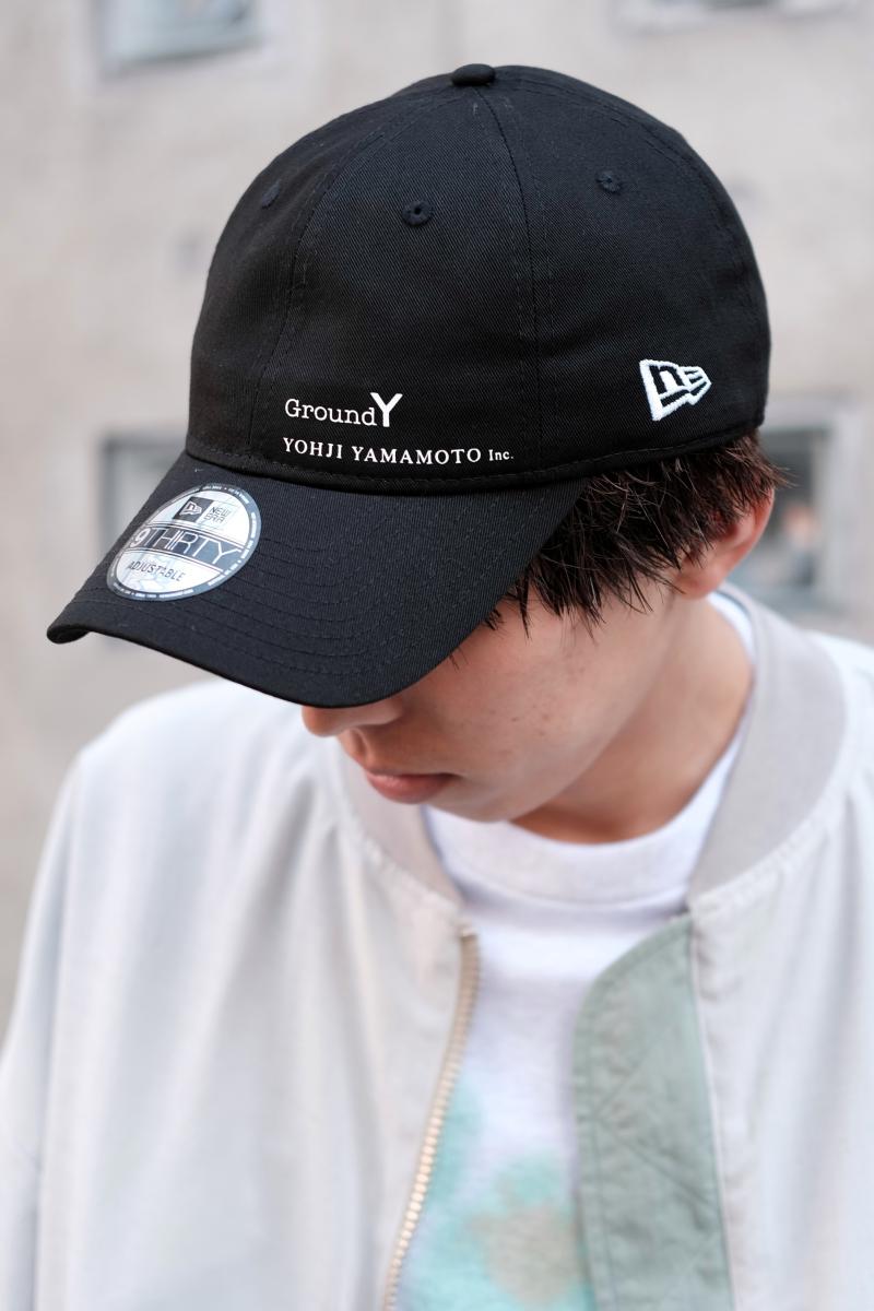 Ground Y  NEW ERA [饦ɥ磻ߥ˥塼] LOGO CAP <å> GroundYȥ襦ޥȡNEWERA3ҤΥä١ܡ륭åס