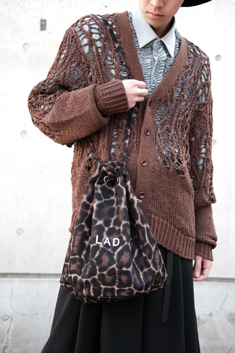 ڥ饹1LAD MUSICIAN [åɥߥ塼] LEOPARD DRAWSTRING BAG <쥪ѡɥɥȥ󥰥Хå>  A4Ǽǽʥǥ꡼桼Ŭζ巿Хå