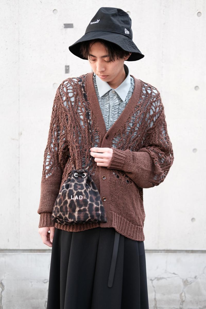 LAD MUSICIAN [åɥߥ塼] MINI LEOPARD DRAWSTRING BAG <ߥ˥쥪ѡɥɥȥ󥰥Хå> ١ߥ֥饦 9000+tax  ɿ߶塢ꤽǤʤȤ߹碌