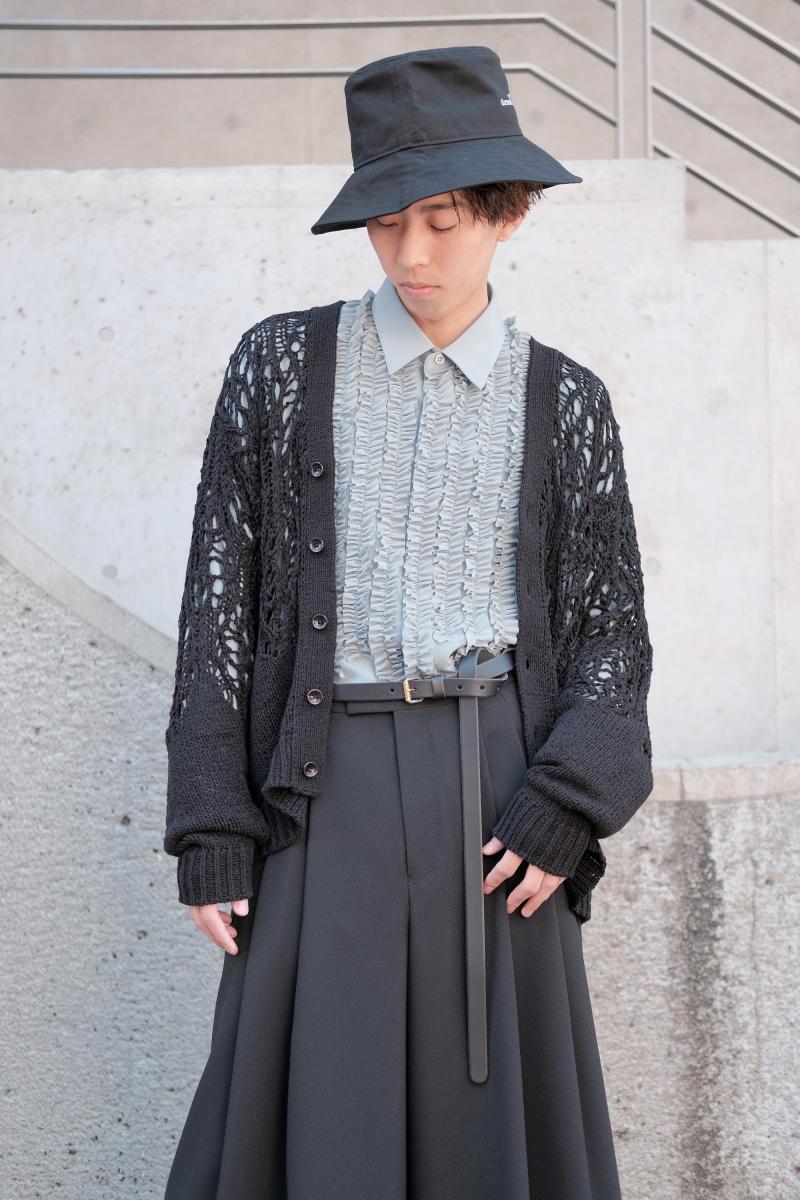 LAD MUSICIAN [åɥߥ塼] TAPE YARN LACE KNIT CARDIGAN <졼˥åȥǥ>