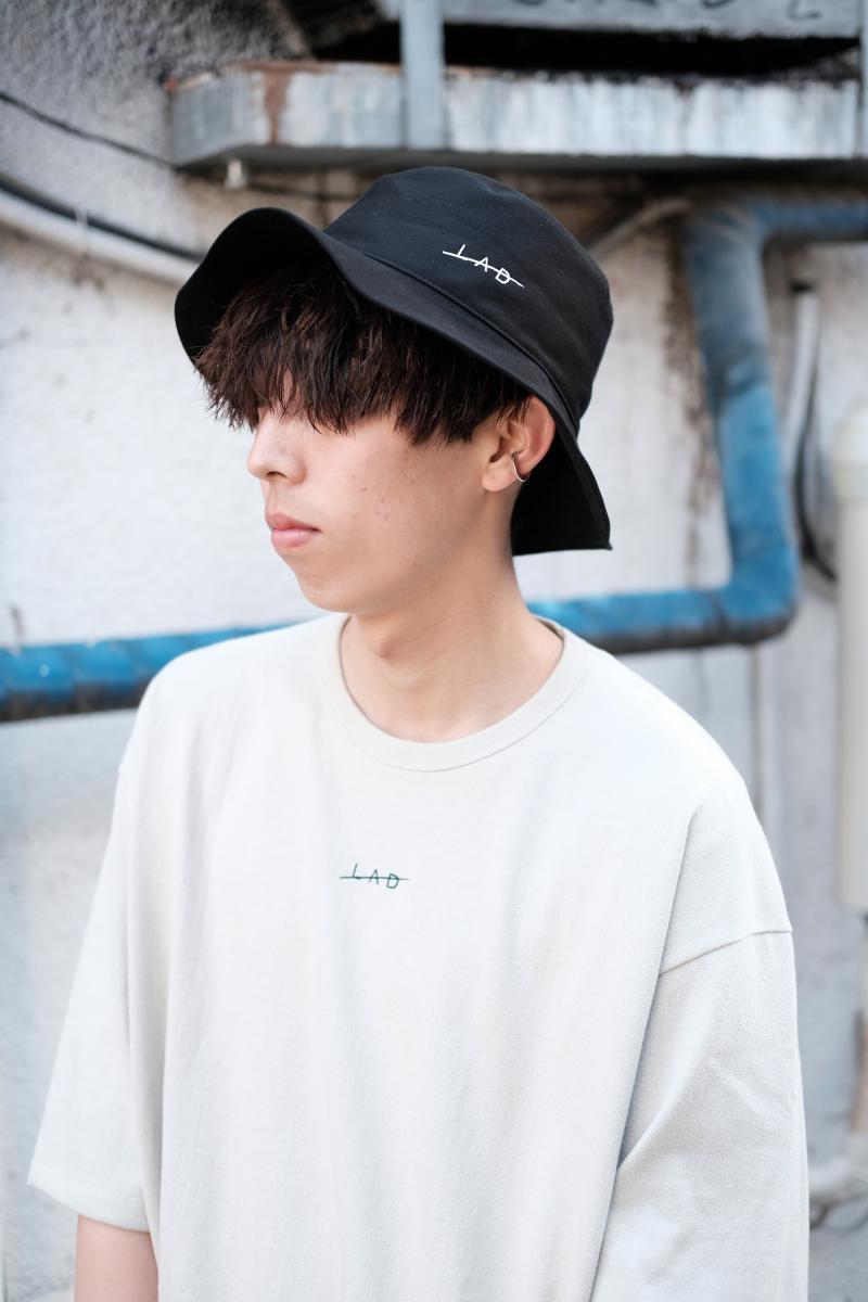 LAD MUSICIAN [åɥߥ塼] LOGO BIG BUCKET HAT <ӥåХåȥϥå> 2123-920 23SS ֥å