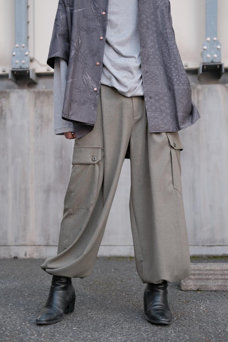 VOAAOV [] Gaberdine Cargo Pants <Х󥫡ѥ> ˥ɥɤ¢Х롼ѥĤȤƤȤ2WAYͤΥ磻ɥѥġ