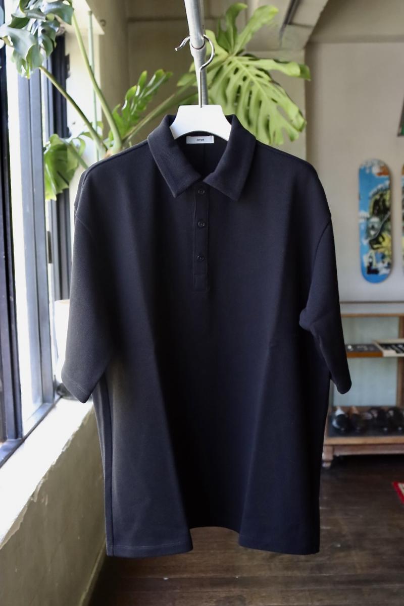 ATON ȥ23SS ݥ SUPIMA AIR KANOKO POLO SHIRTS(KKAGSM0403)BLACK 