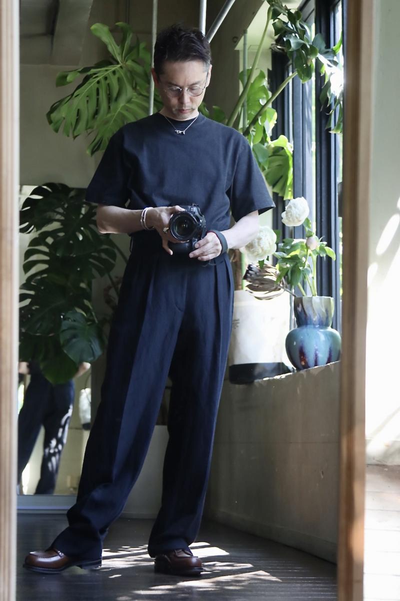 A.PRESSE ץå23SSѥ Wide Tapered Trousers(23SAP-04-20M)NAVY 