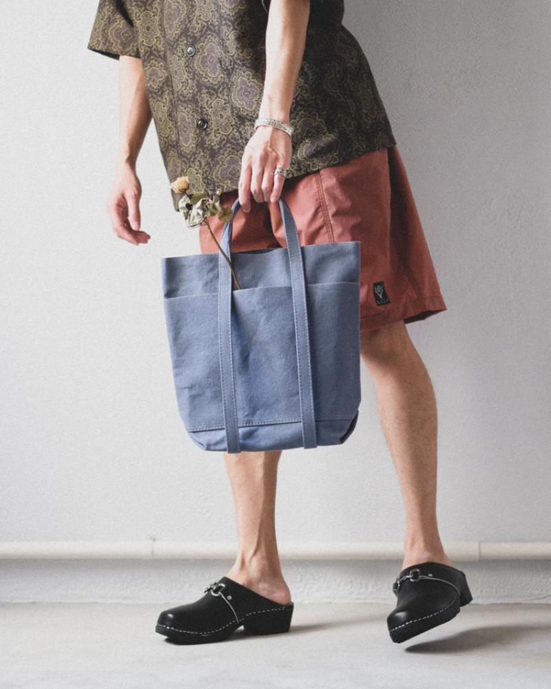 AMIACALVA:washed canvas 4Pockets TOTE