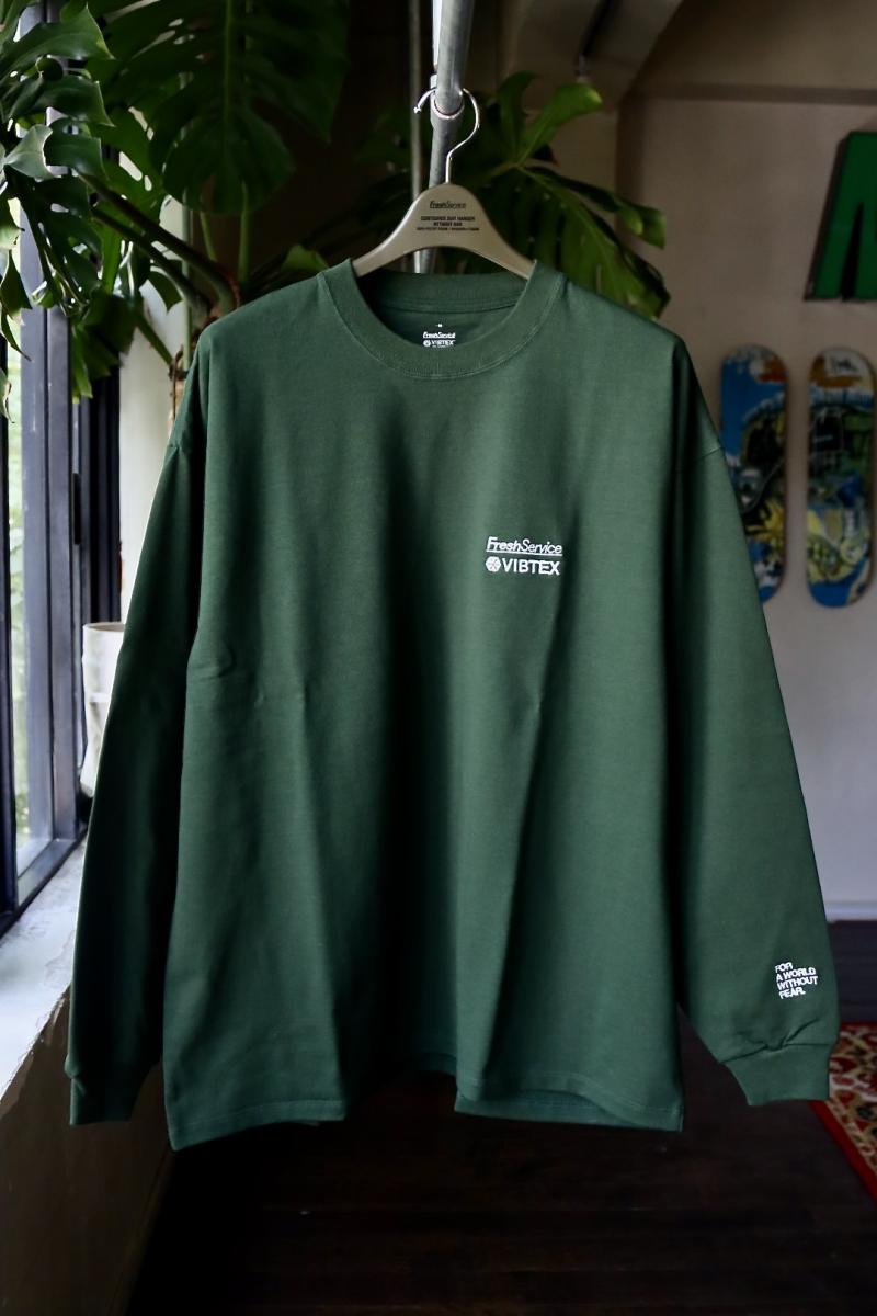 FreshService VIBTEX for FreshService L/S CREW NECK TEE[FSW-22-TE_116]GREEN610()ȯ! 