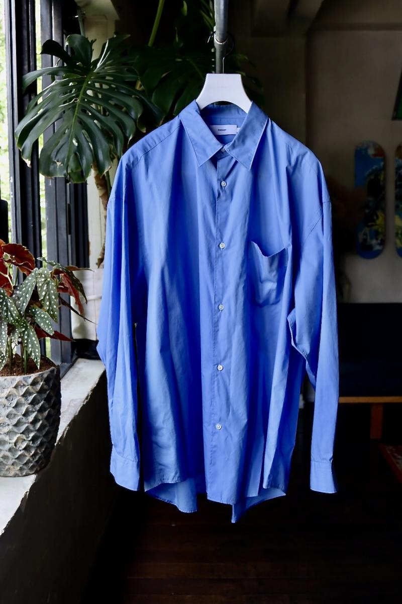 Graphpaper եڡѡ Broad L/S Oversized Regular Collar Shirt(BLUE)722()ȯ! 