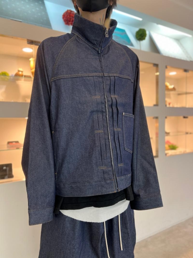 my beautiful landlet / OPEND ANTIQUE DENIM ZIP JACKET 