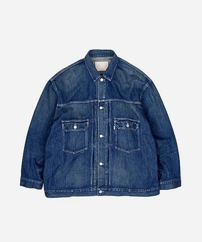 Graphpaper եڡѡ23AW Selvage Denim Jacket(GU233-30185DB)DARK FADE729()ȯ 