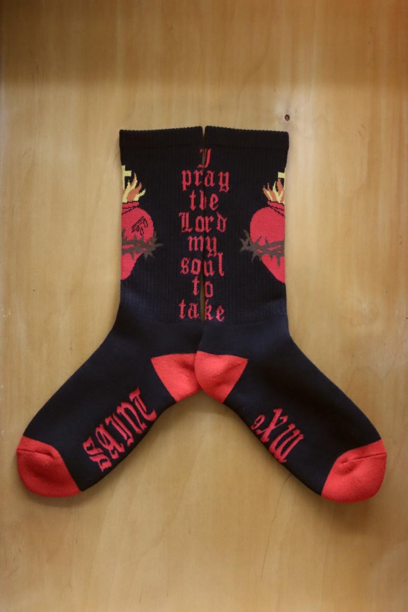 ©SAINT Mߡߡߡߡߡ ȥޥ 23SS SOCKS HEART(SM-S23-0000-105)BLACK729()ȯ! 