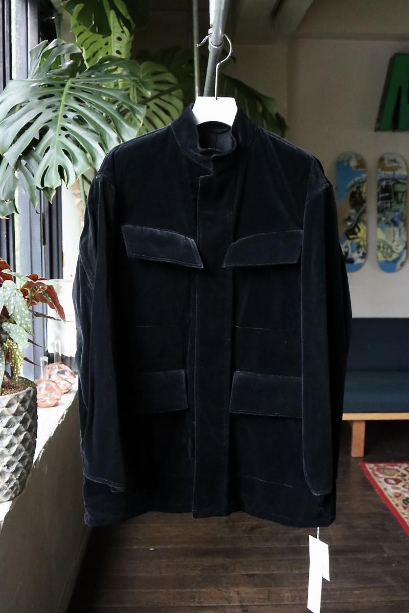 blurhms ֥顼ॹ 23FW Velvet Field Jacket(BHS23F026)Black811()ȯ!