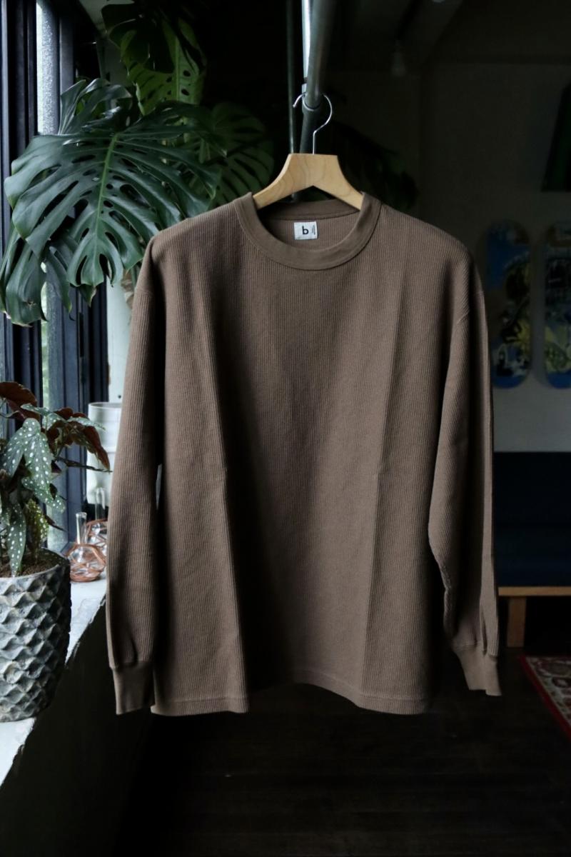 blurhms ֥顼ॹ롼ĥȥå 23FW Rough&Smooth Thermal Clew-neck L/S(bROOTS23F18)Camel811()ȯ! 