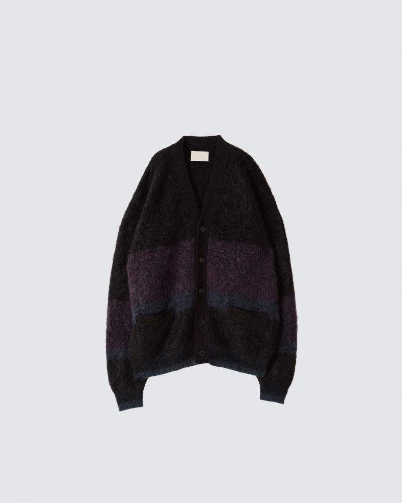 YOKE 衼23AW MOHAIR BORDER CARDIGAN(YK23FW0571S)BLACK826()ȯ! 