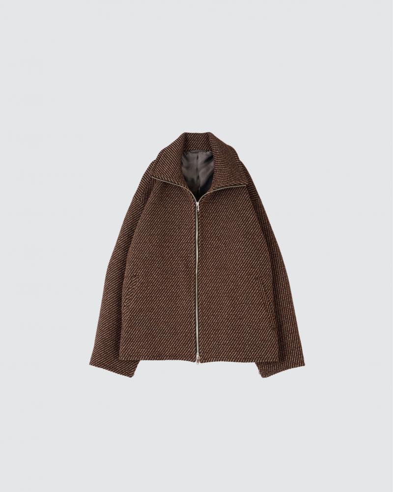 YOKE 衼23AW FRONT ZIP STAND COLLAR BLOUSON(YK23FW0516B)BROWN826()ȯ!