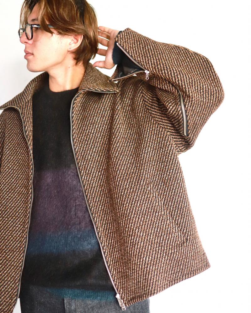 YOKE 衼23AW FRONT ZIP STAND COLLAR BLOUSON(YK23FW0516B)BROWN826()ȯ!