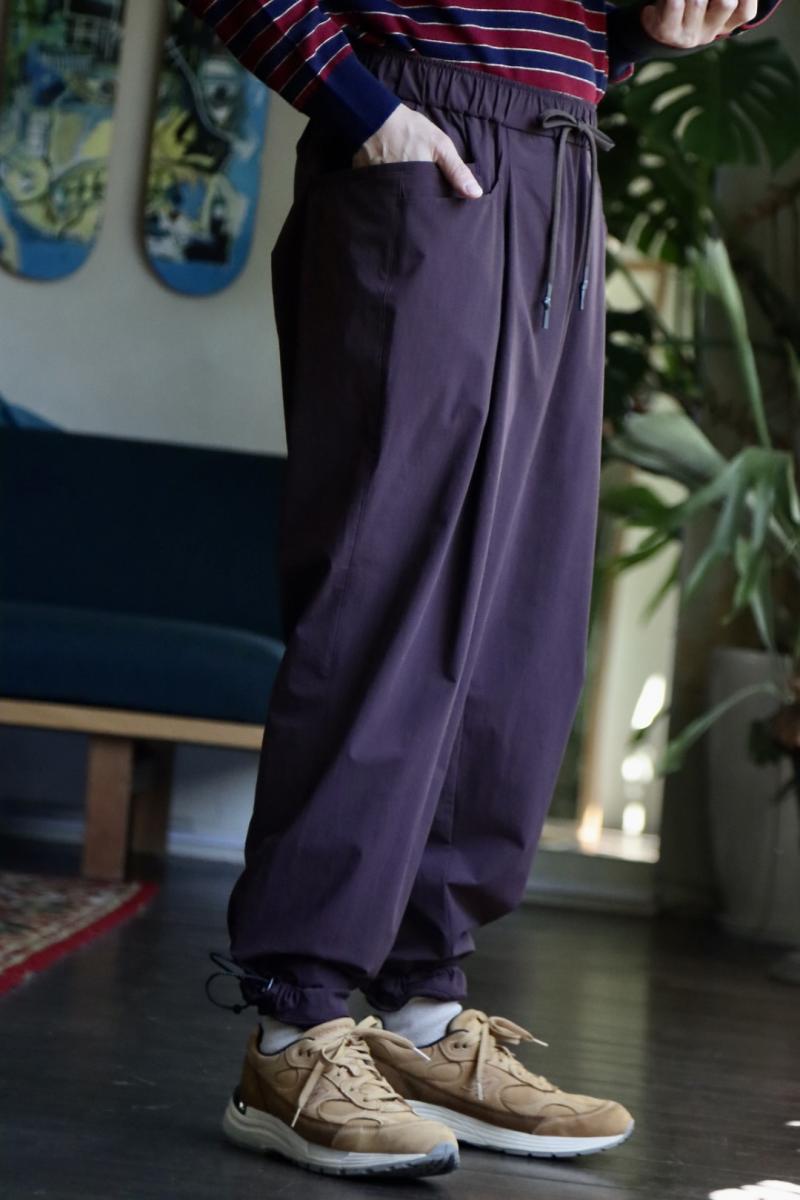 S.F.C 23FW WIDE TAPERED EASY PANTS *NYLON (SFCFW23SP02)Maroon99()ȯ! 