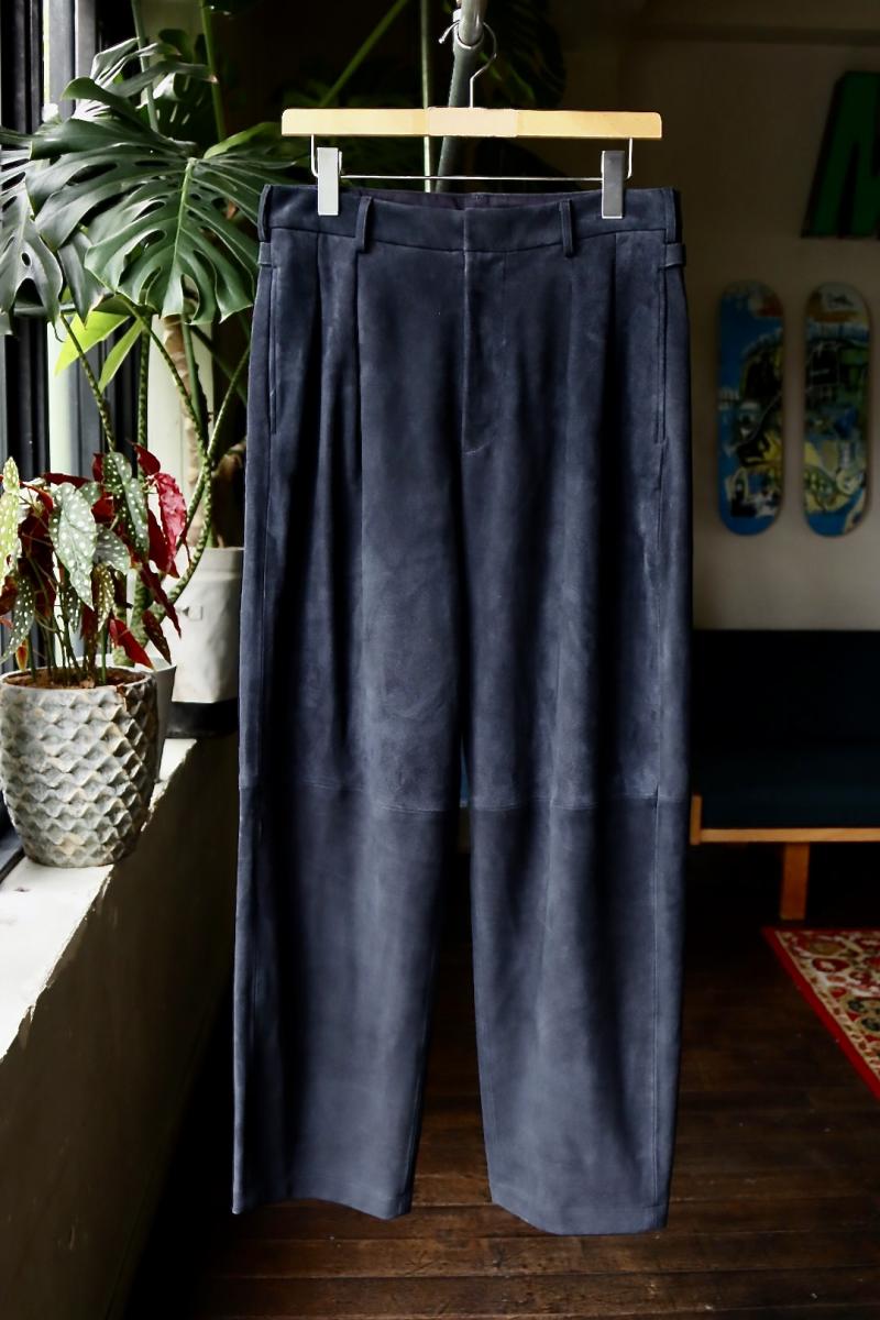 A.PRESSE ץå23AW Suede Trousers (23AAP-04-24H)NAVY916ȯ! 