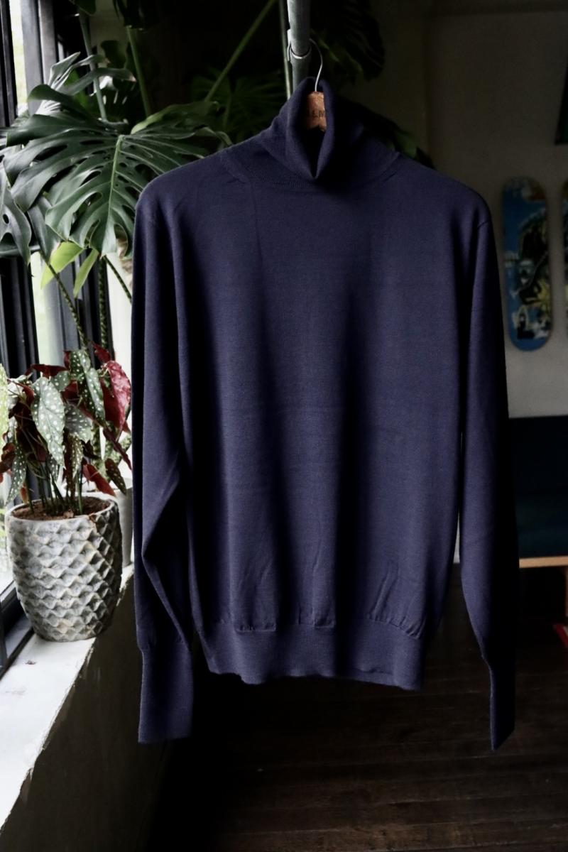 A.PRESSE ץå23AW˥å Cashmere High Gauge Turtleneck Sweater(23AAP-03-05H)NAVY916()ȯ 