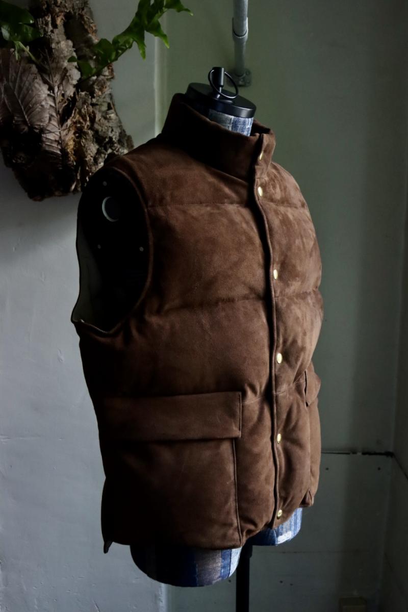 A.PRESSE ץå23AW٥Suede Down Vest(23AAP-01-27H)BROWN930()ȯ! 