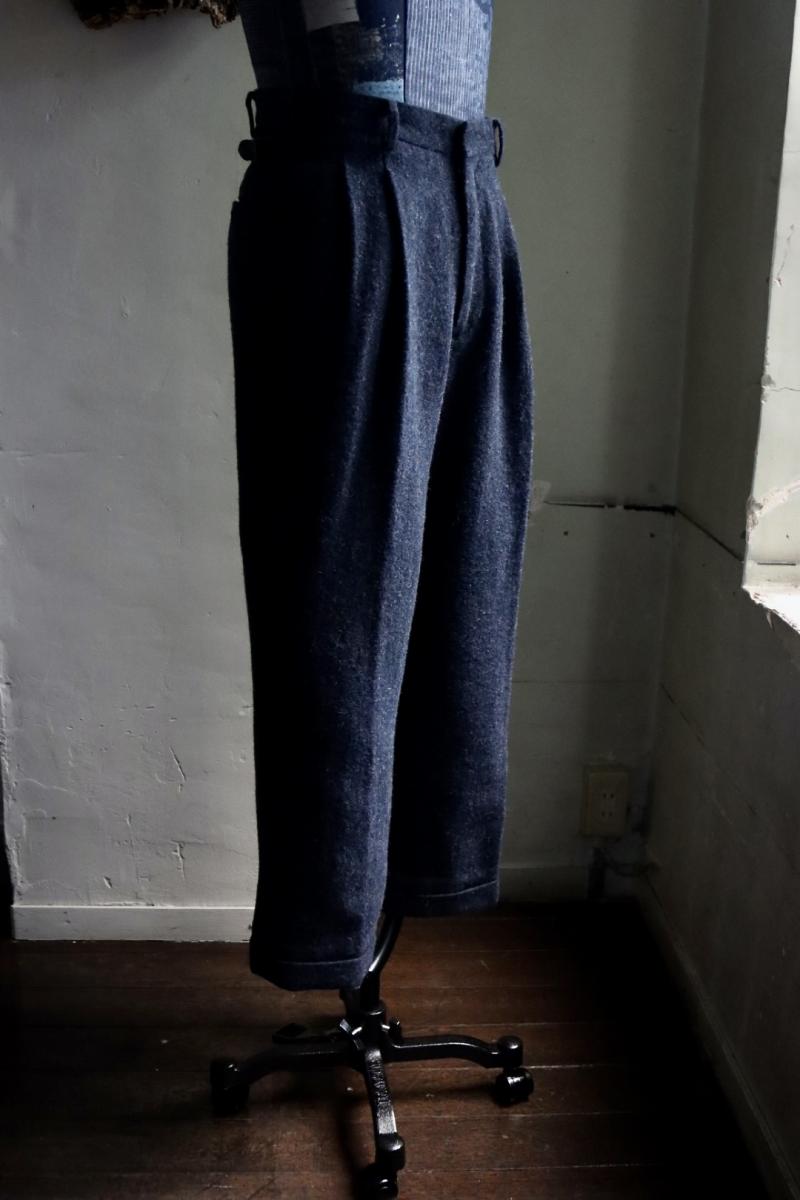 A.PRESSE ץå23AW Tweed Two Tuck Trousers (23AAP-04-02H)NAVY930()ȯ! 