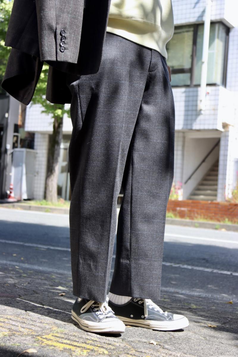 A.PRESSE ץå23AW Windowpane Trousers (23AAP-04-18M)CHARCOAL930()ȯ!