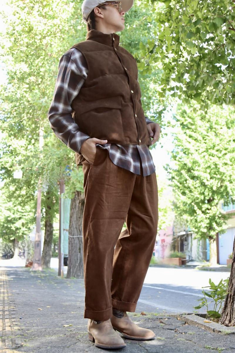 TapWater åץ23AW Corduroy Tuck Trousers (TP223-40031)BROWN923()ȯ! 