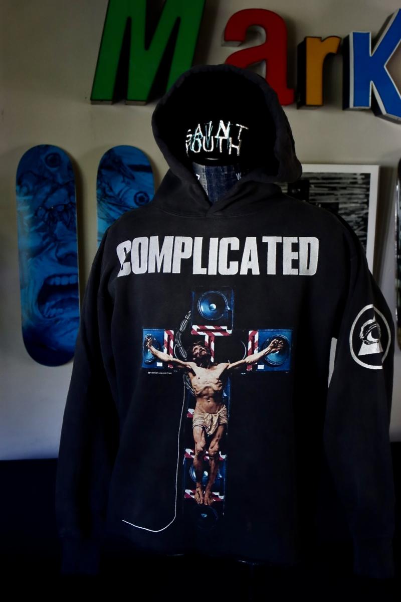 ©SAINT Mߡߡߡߡߡ ȥޥ23AW ¼女 KK_HOODIE(SM-A23-0000-C20)BLACK1021()ȯ! 