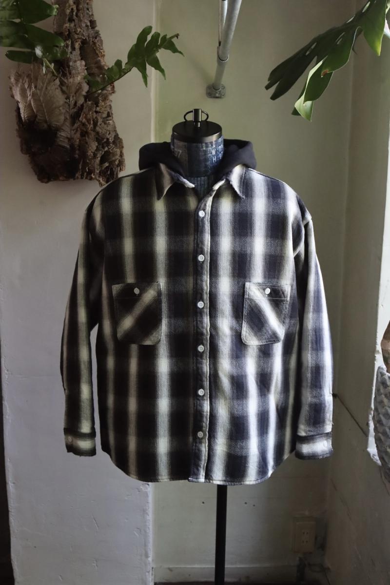 ©SAINT Mߡߡߡߡߡ ȥޥ 23AW CHECK SHIRT PARKA(SM-A23-0000-046)BLACKWHITE113()ȯ! 