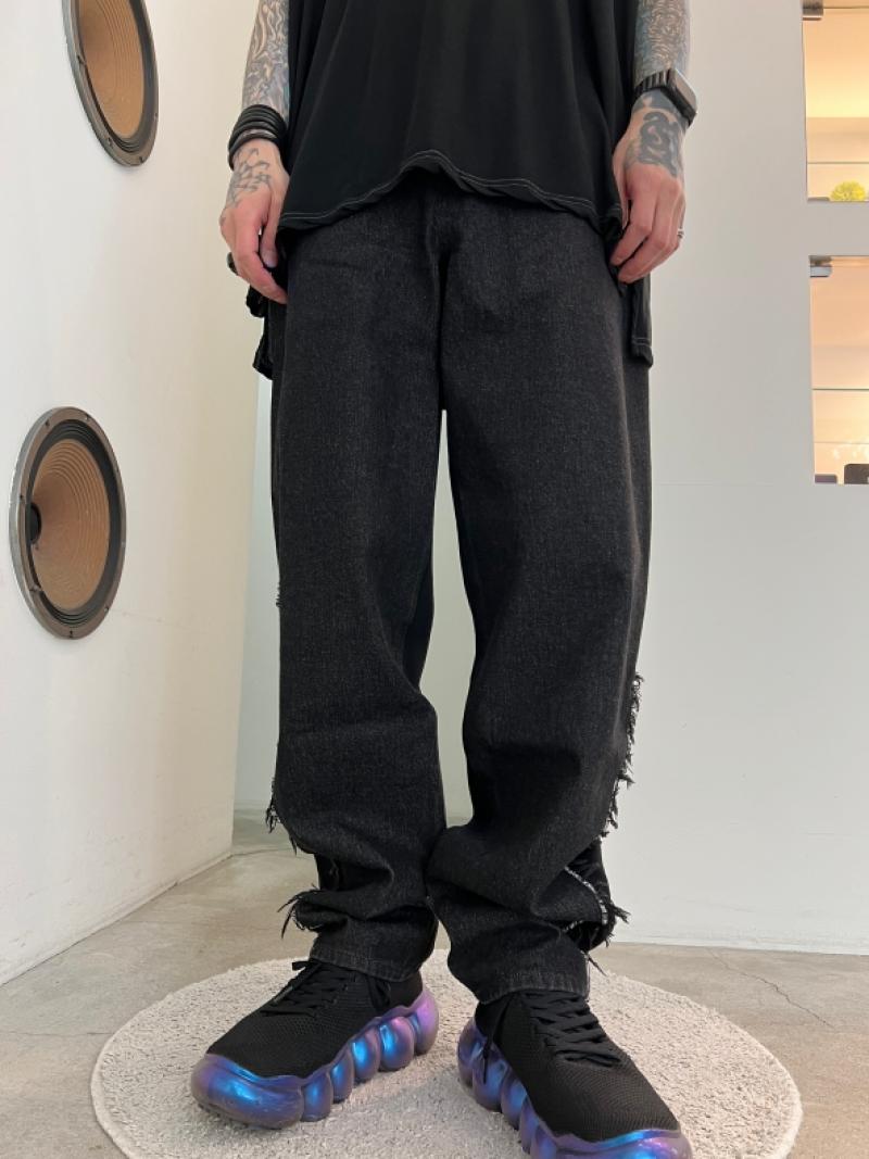 WIZZARD / WASHED DOCKING DENIM PANTS 