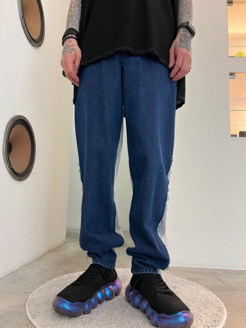 WIZZARD / WASHED DOCKING DENIM PANTS 