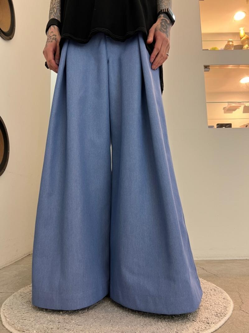 VOAAOV 24SS 🚩UNCHANGED DENIM Tuck Wide Pants 