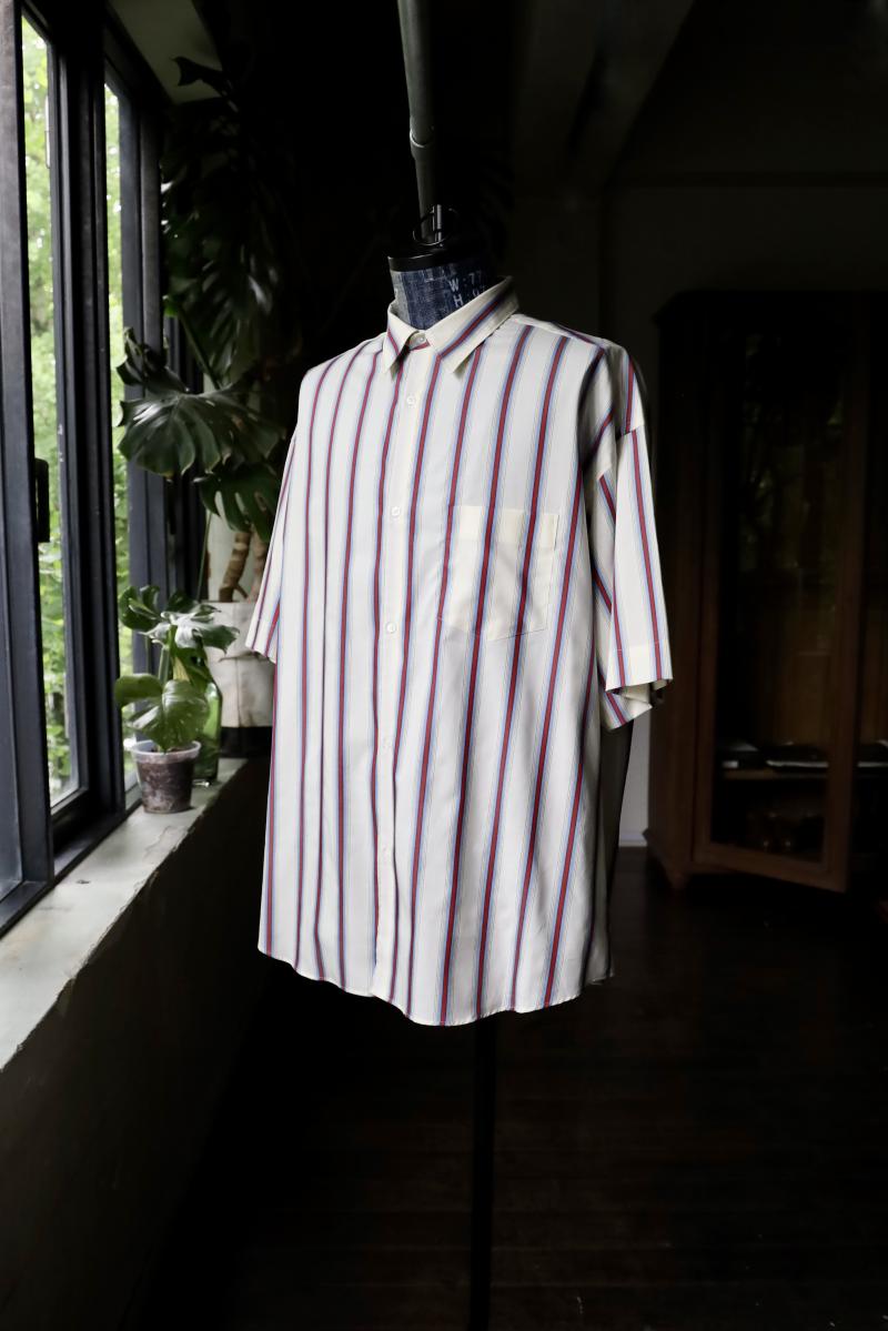 Graphpaper եڡѡ24SS  SIDOGRAS S/S Oversized Regular Collar Shirt(GM242-50004)MULTI STRIPE61()ȯ! 