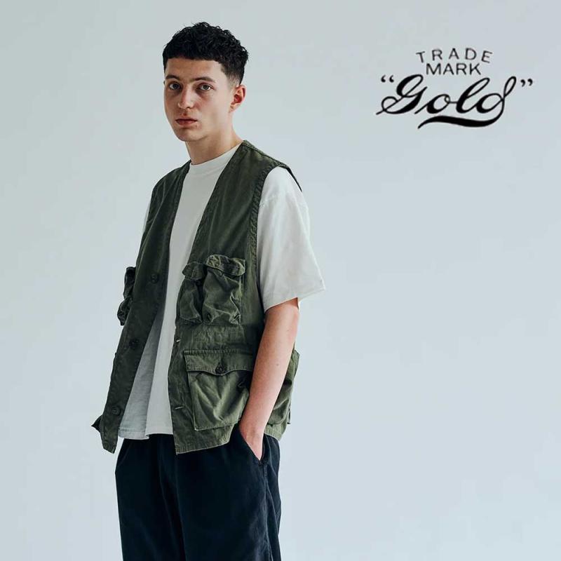 GOLD / ƥ COTTON WEATHER CLOTH C-1 VEST