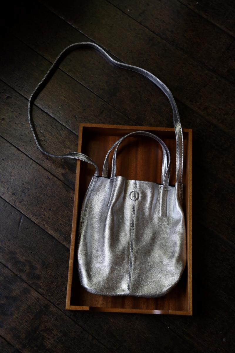 Morphee / ե 2WAY SMALL TOTE(SHORT)SILVER 