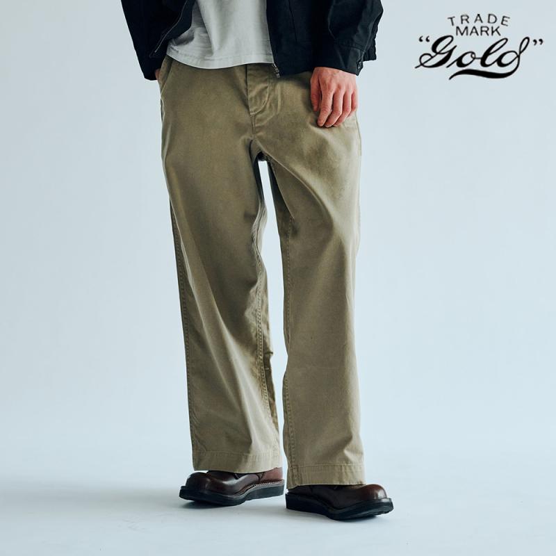 GOLD / ƥ SELVEDGE WEAPON WIDE TROUSERS