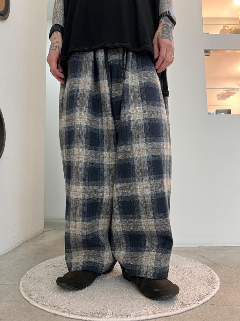 my beautiful landlet 25 AW🚩COTTON TWEED WIDE EASY PANTS 