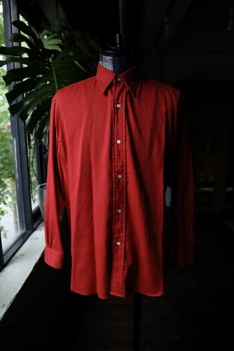 A.PRESSE Double Weave Twill Regular Collar Shirt(24AAP-02-07H)RED713()ȯ! 