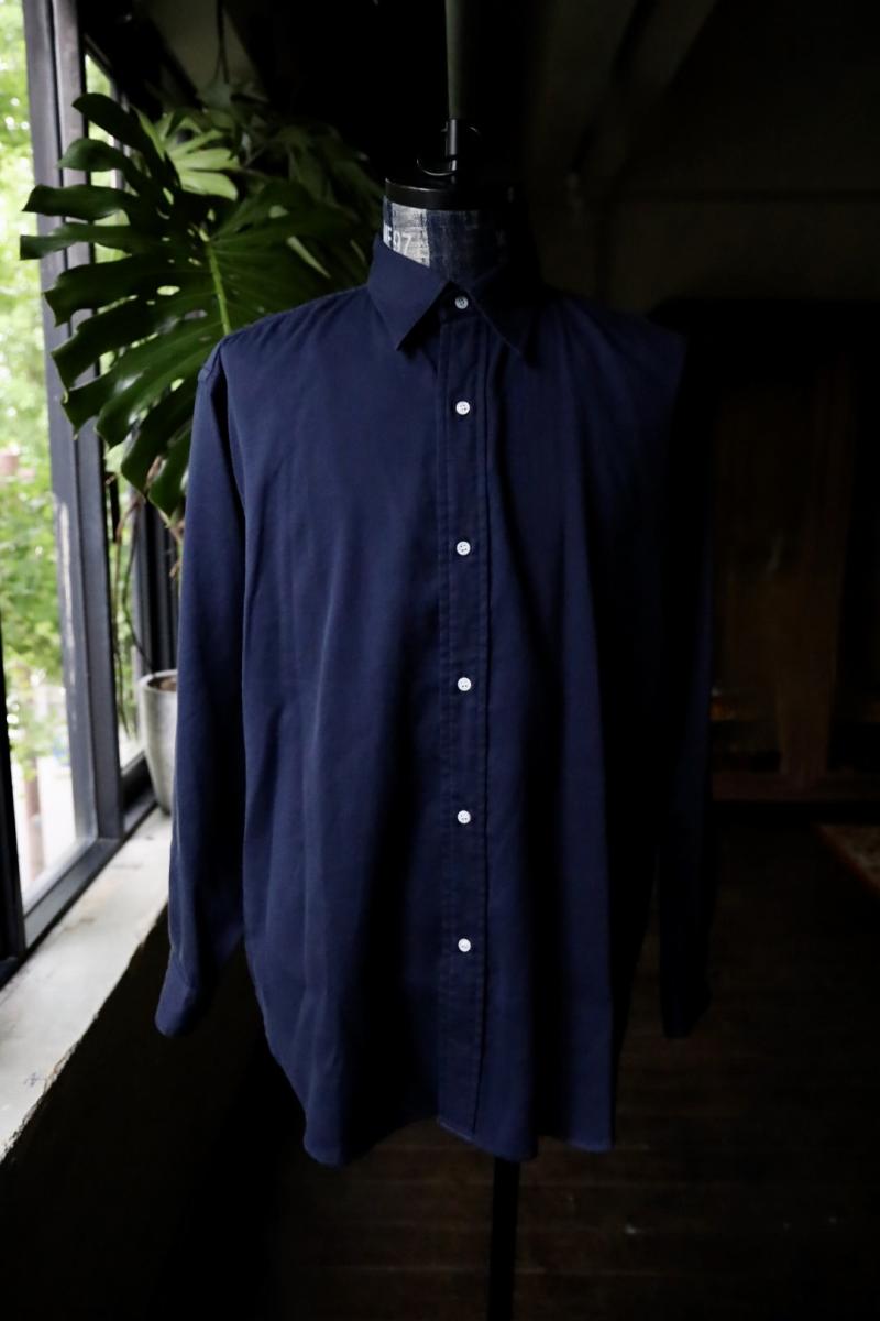 A.PRESSE Double Weave Twill Regular Collar Shirt(24AAP-02-07H)NAVY713()ȯ! 