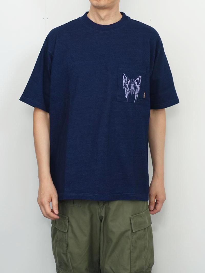 LOST CONTROL9oz S/S Indigo Pocket Tee