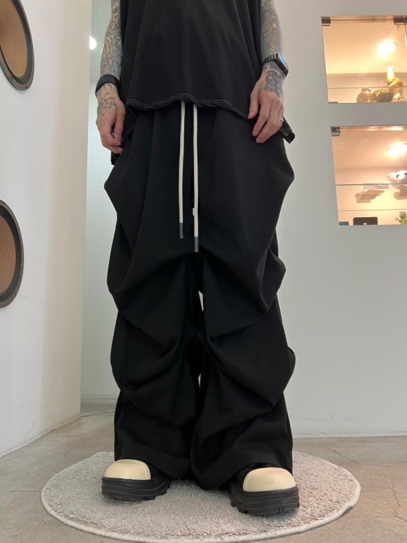 A.F ARTEFACT 24 AW 🚩Serge Tuck Wide Pants