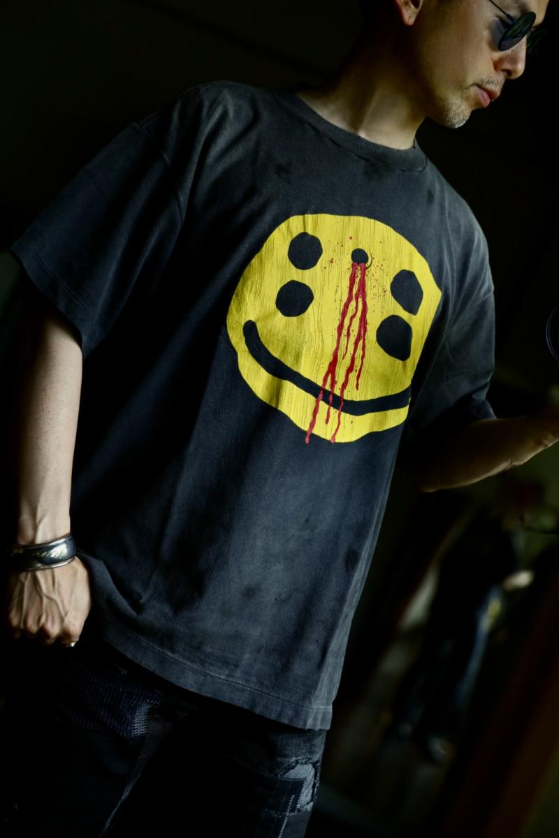 ©SAINT Mߡߡߡߡߡ ȥޥ24AW SMILE CP_SS TEE(SM-YS1-0000-C01)BLACK914()ȯ!