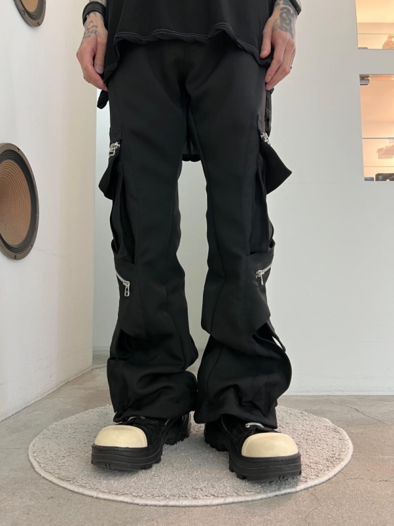 A.F ARTEFACT / Cargo Flare Baggy Pants 