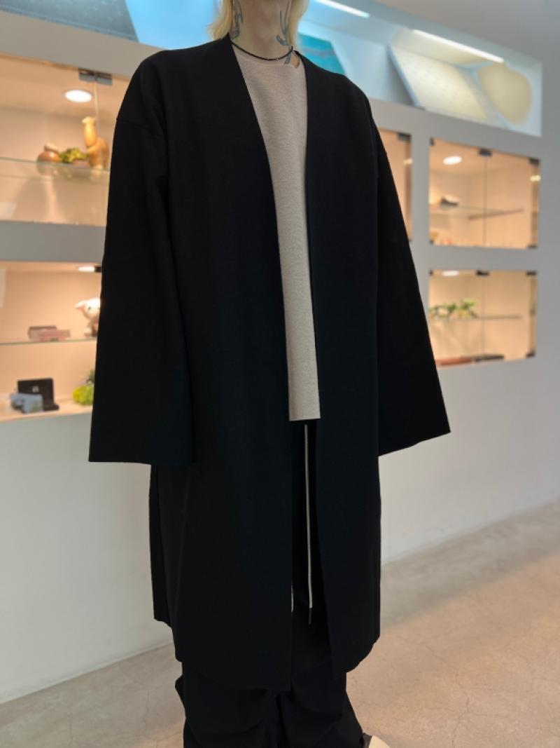 VOAAOV / COMPRESSED WOOL Long Cardigan 